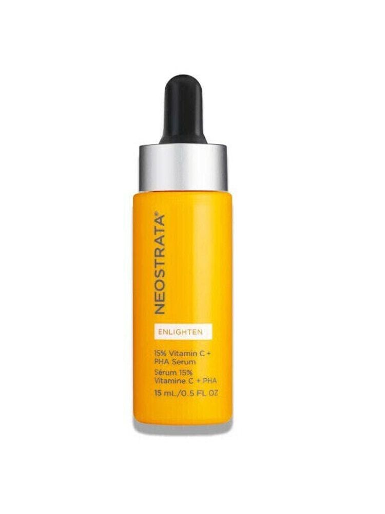 Сыворотки, ампулы и масла Brightening skin serum with vitamin C Enlighten (15 % Vitamin C + PHA Serum) 15 ml