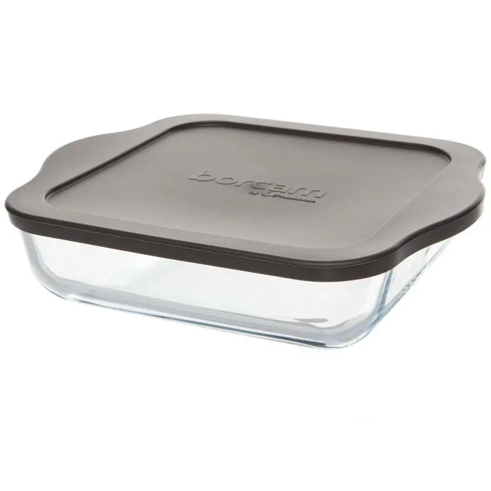 Форма для запекания с серой пл.крышкой 2000 мл (256*220*59,25 мм) (1205864)