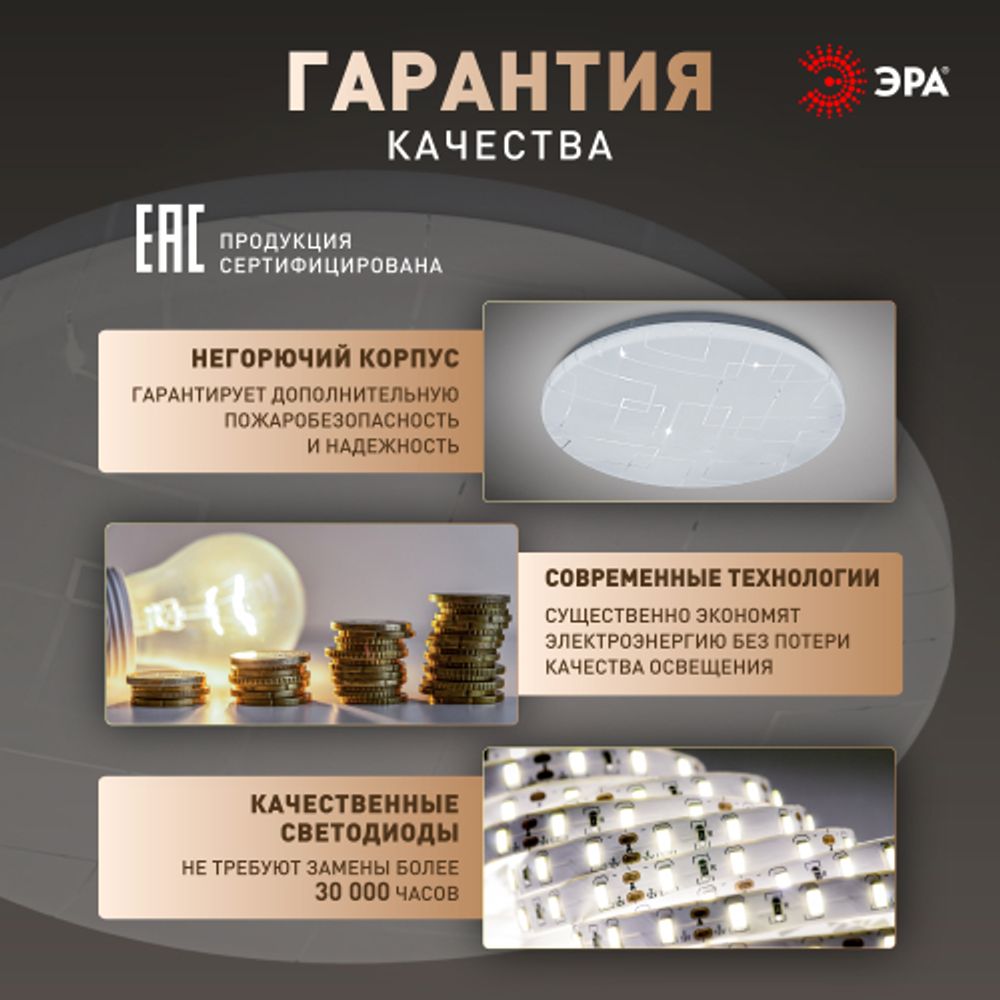 Светильник потолочный светодиодный ЭРА SPB-6 Slim Neo 18W-6,5K без ДУ | Светильники SPB-6 без ДУ