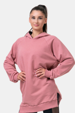 Толстовка женская Everyday HERO Long Sweatshirt with a hoodie 580 Розовая