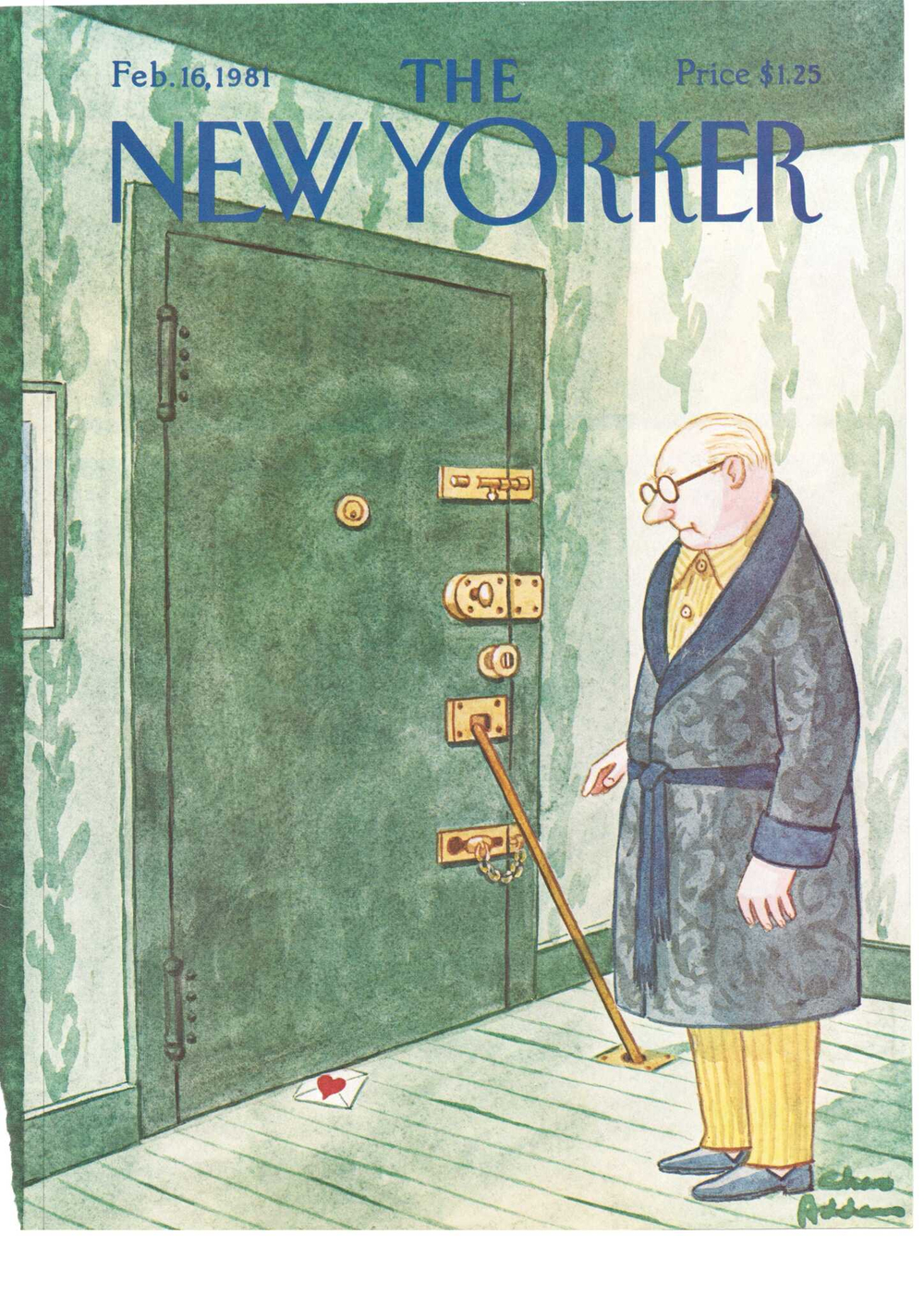 Журнал The New Yorker 16-02-1981, обложка