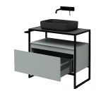 Тумба с раковиной Allen Brau Priority 80 1.31002.PWM папирус матовый