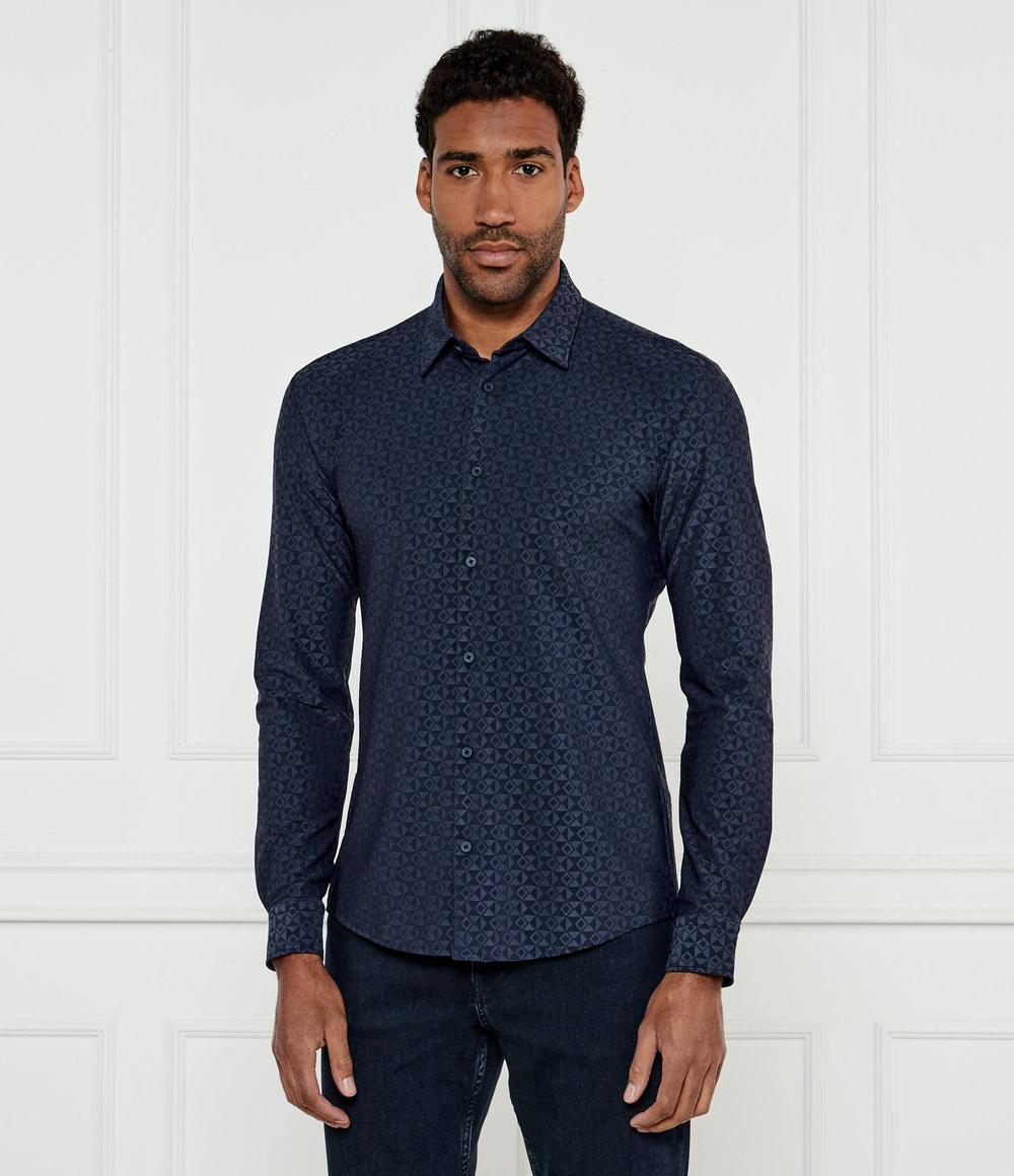 Рубашка P-ROAN-kent-C1-233 BOSS BLACK - темно-синий(50533591)