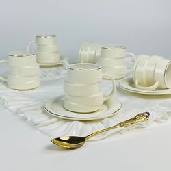 Lenardi 155-006 Кофейный набор 12пр. 140мл в под.уп.(х8)Фарфор