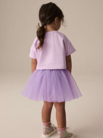Футболка и юбка в комплекте для девочки Next E54-797, Сиреневый