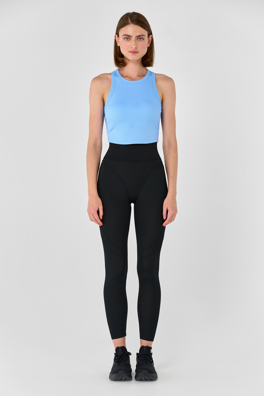 Леггинсы 7/8 завышенные с поддержкой 10 см