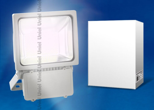 ULF-S04-150W/DW IP65 85-265В GREY Прожектор светодиодный. Мощность 150 Вт. Корпус серый. Цвет свечения дневной. Степень защиты IP65. Упаковка картон
