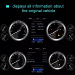 Электронная панель приборов Toyoya Land Cruiser 200 2015-2021 - Kuberg NH-LCD-T02 с сенсорным LCD / ЖК 12.3" экраном QLED