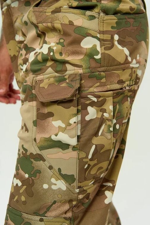Костюм тактический утепленный Softshell Мультикам -softshell-multikam