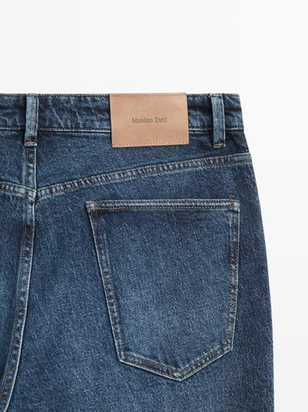 Massimo Dutti Джинсы зауженного кроя, темно-синий