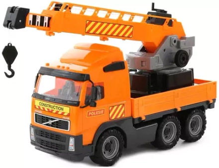 Автомобиль "Volvo" кран с поворотной платформой 8824 (в сеточке)