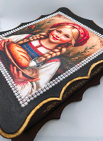 Шкатулка ручной работы, декупаж "Русская краса"