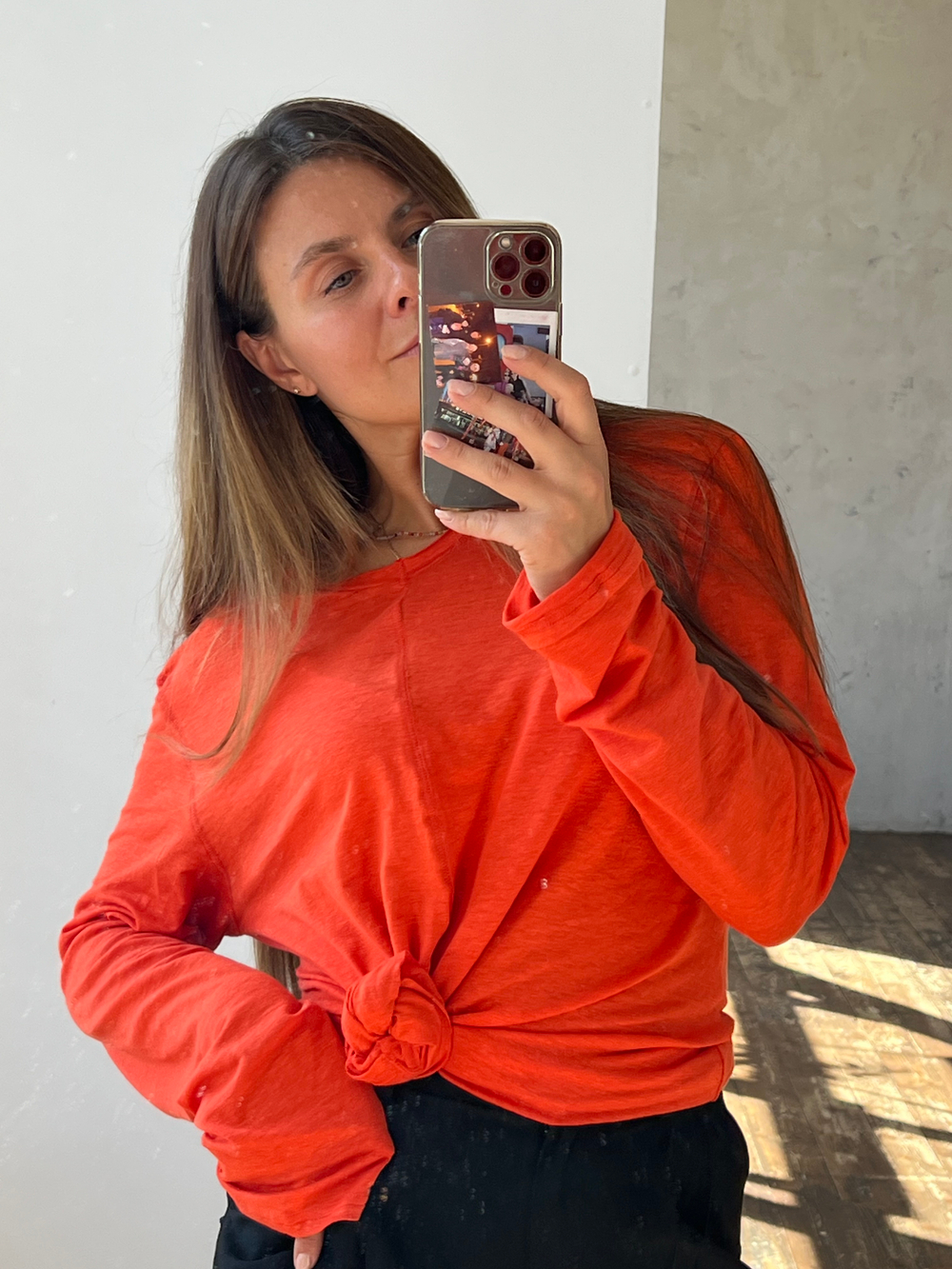 Лонг две половинки апельсиновый