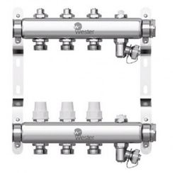 Коллектор Wester нерж. 1-3/4 в сборе на 3 выхода с 2 заглушками, W903.3