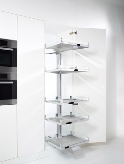 КОМПЛЕКТ Конвой Лавидо 450 мм, H 1900+, Арена ВАРИО, 5 полок, цвет ХРОМ, цвет дна Белый (2806580005)
