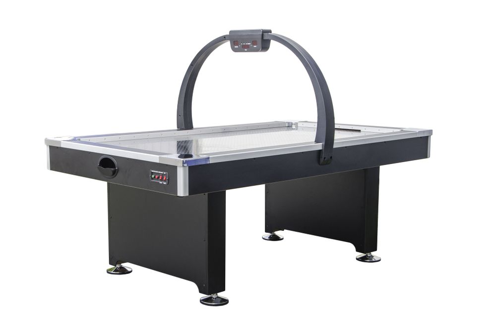 Аэрохоккей "BLACK DIAMOND" 7 ф (214 х 122 х 79 см, черный) уцененный товар, подробности у менеджеров