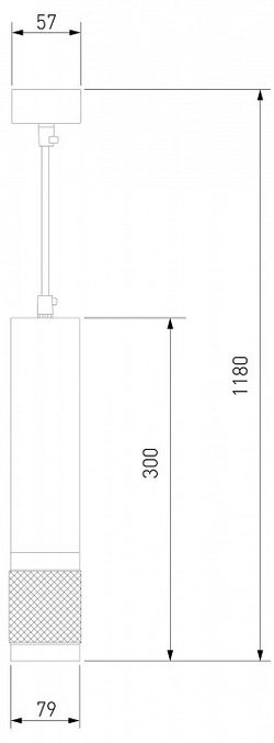 Подвесной светильник Eurosvet Tony DLN108 GU10 черный/золото