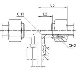 Соединение PT DS16 24x1.5 (нерж.)