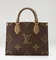 Сумка Louis Vuitton Onthego коричневый/бежевый