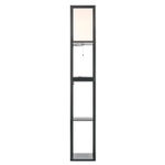 8093/1F COMFI LN26 460 черный/белый, дерево/текстиль Торшер Е27 1*60W 220V PRACTIC