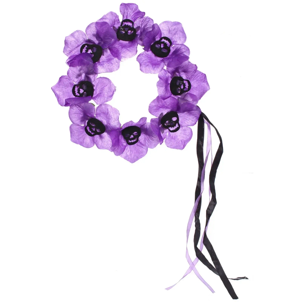 Ободок для волос карнавальный «Helloween - Цветы», микс