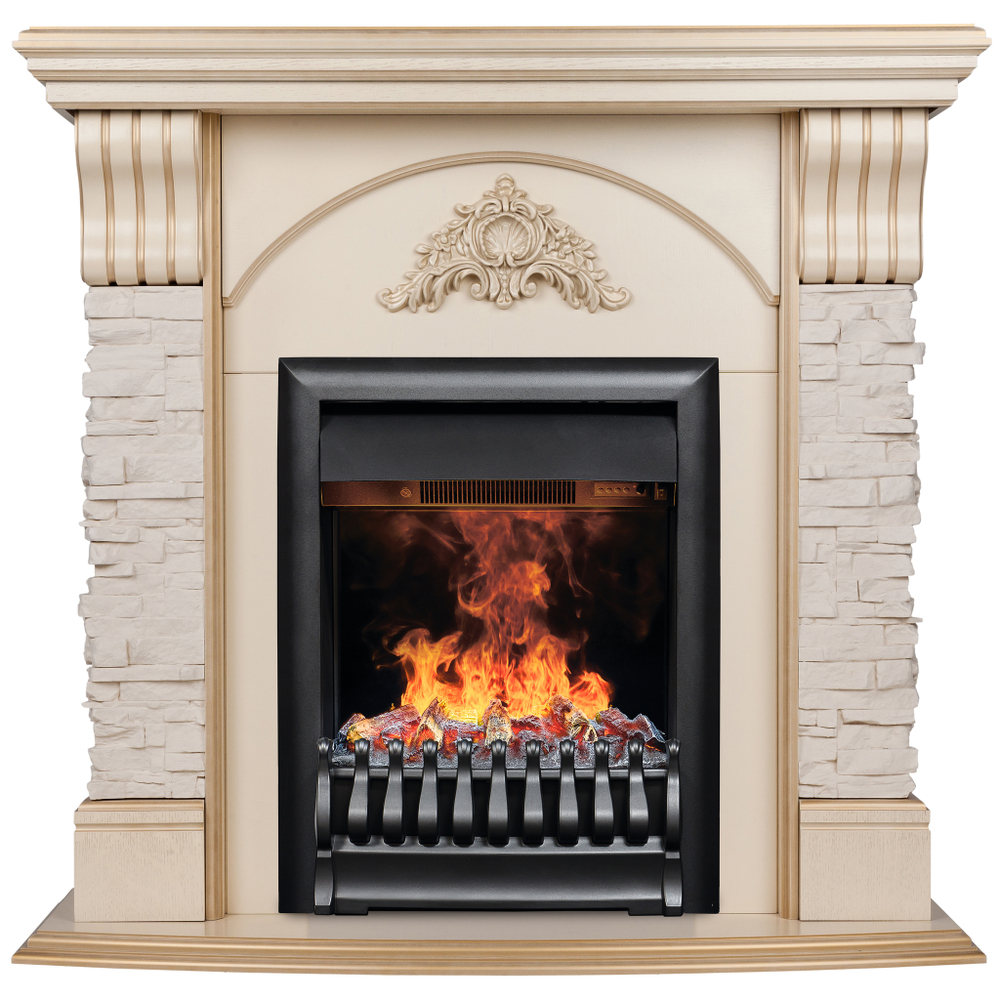 Каминокомплект Real Flame Athena WT с очагом 3D Oregan