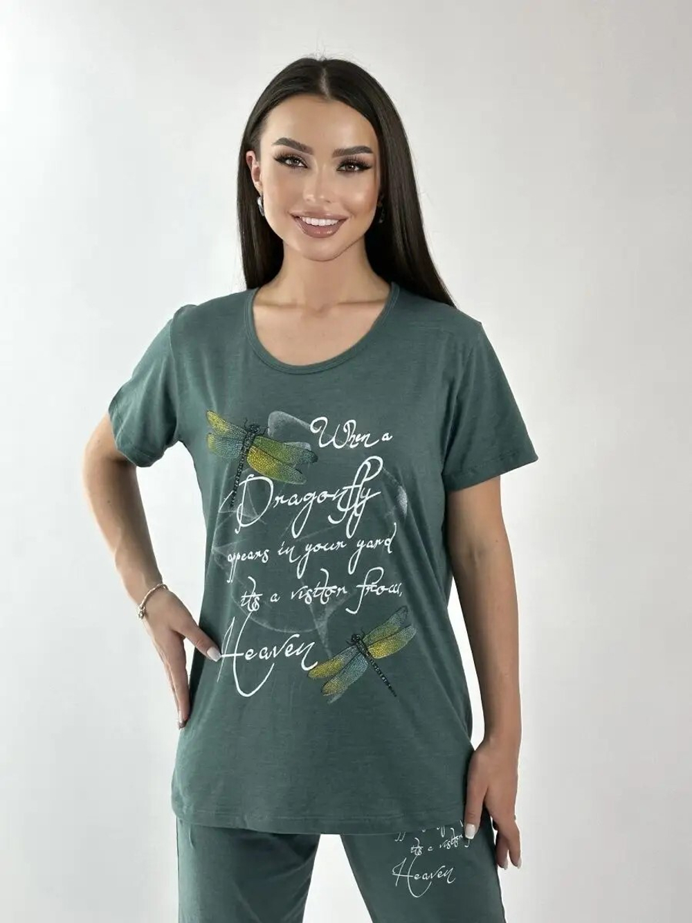 Пижама женская брид+футб. хлопок (велик) КЖ0033