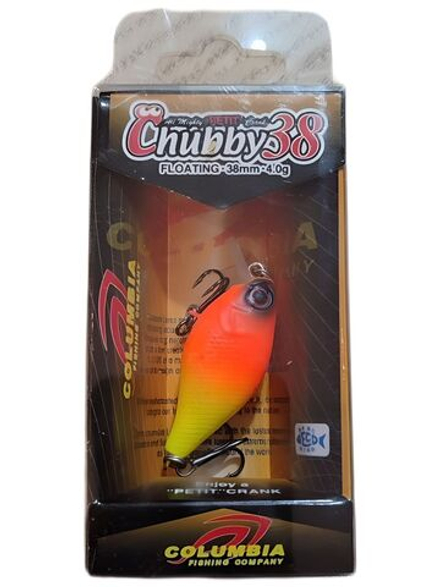 Воблер Columbia Chubby 38F цвет 063 для ловли жереха, голавля, форели и язя