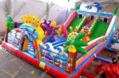 Коммерческий батут "Морские приключения" 15*8*7 м