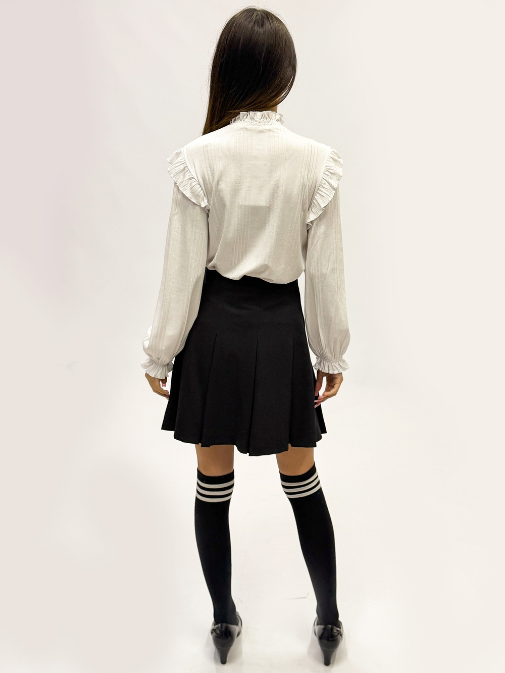 Блузка трикотажная школьная для девочки 7-12 лет Fleur de Vie