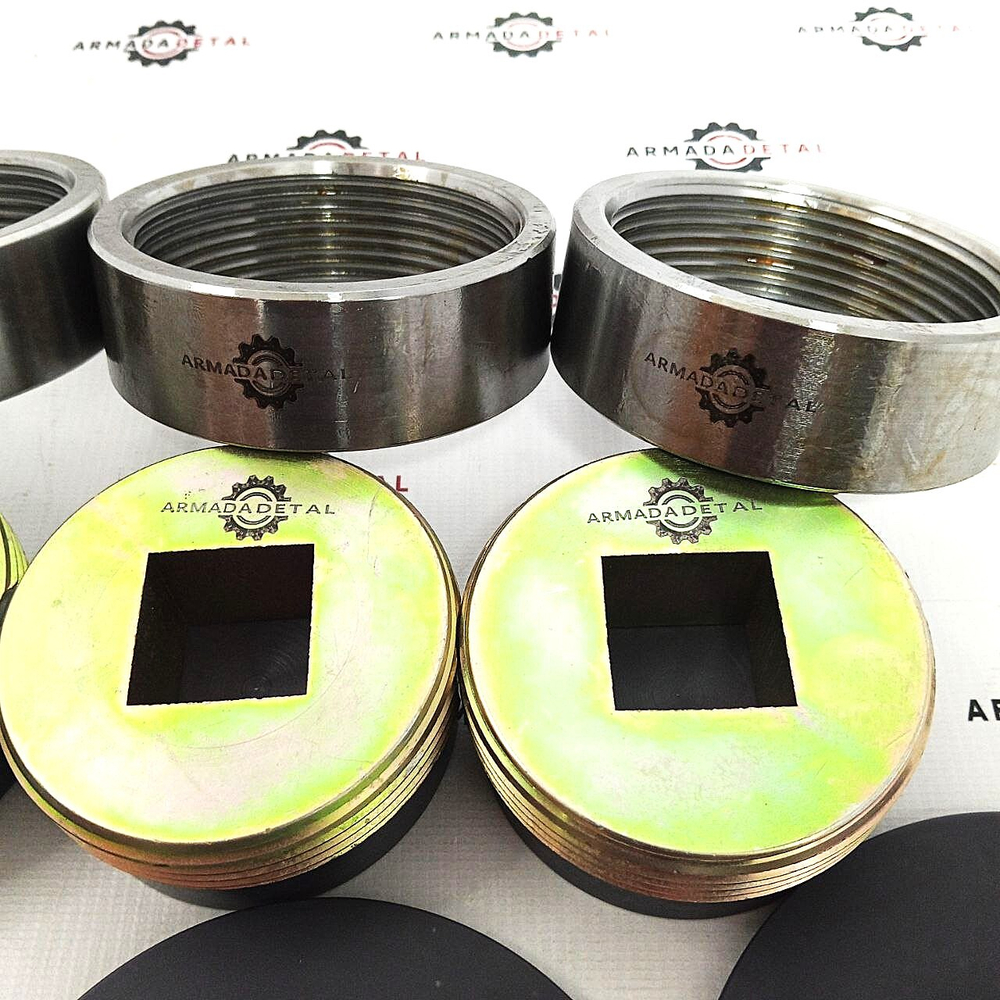 Накладка опоры нижняя + втулка аутригера + Направляющая нижняя (4+4+4) 123/06014 + 123/07482 + 128/10850