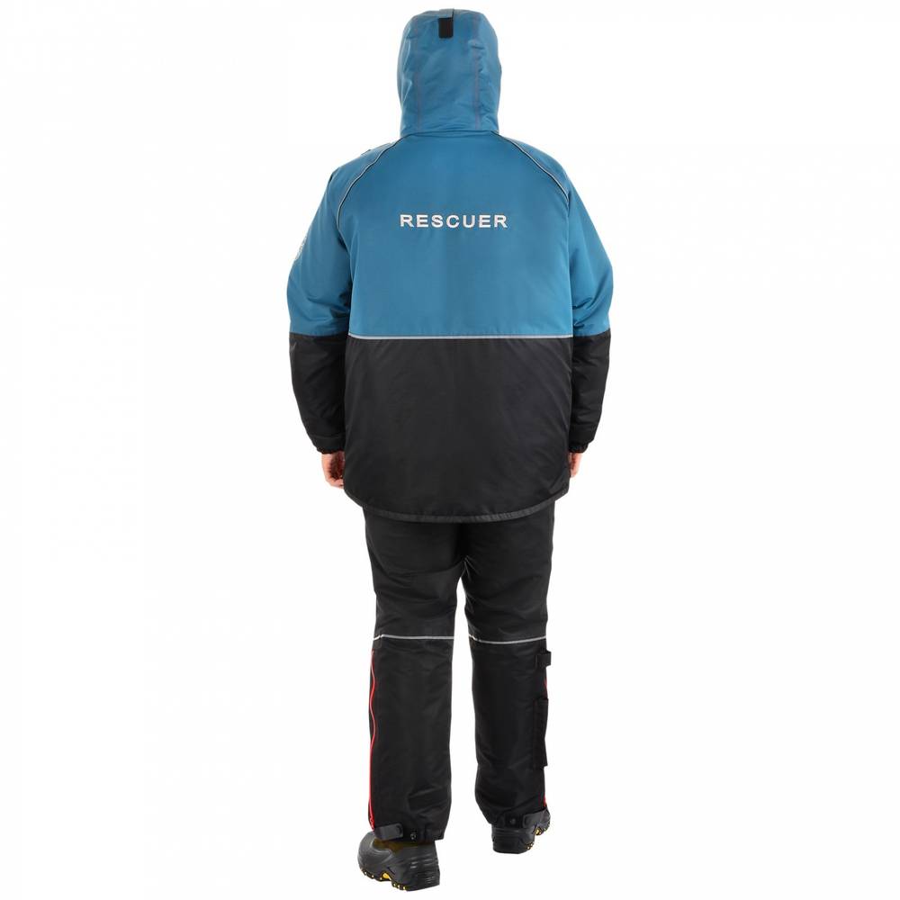 Костюм-поплавок мужской зимний "Rescuer VII comfort" -45, hardguard, бирюза, ХСН