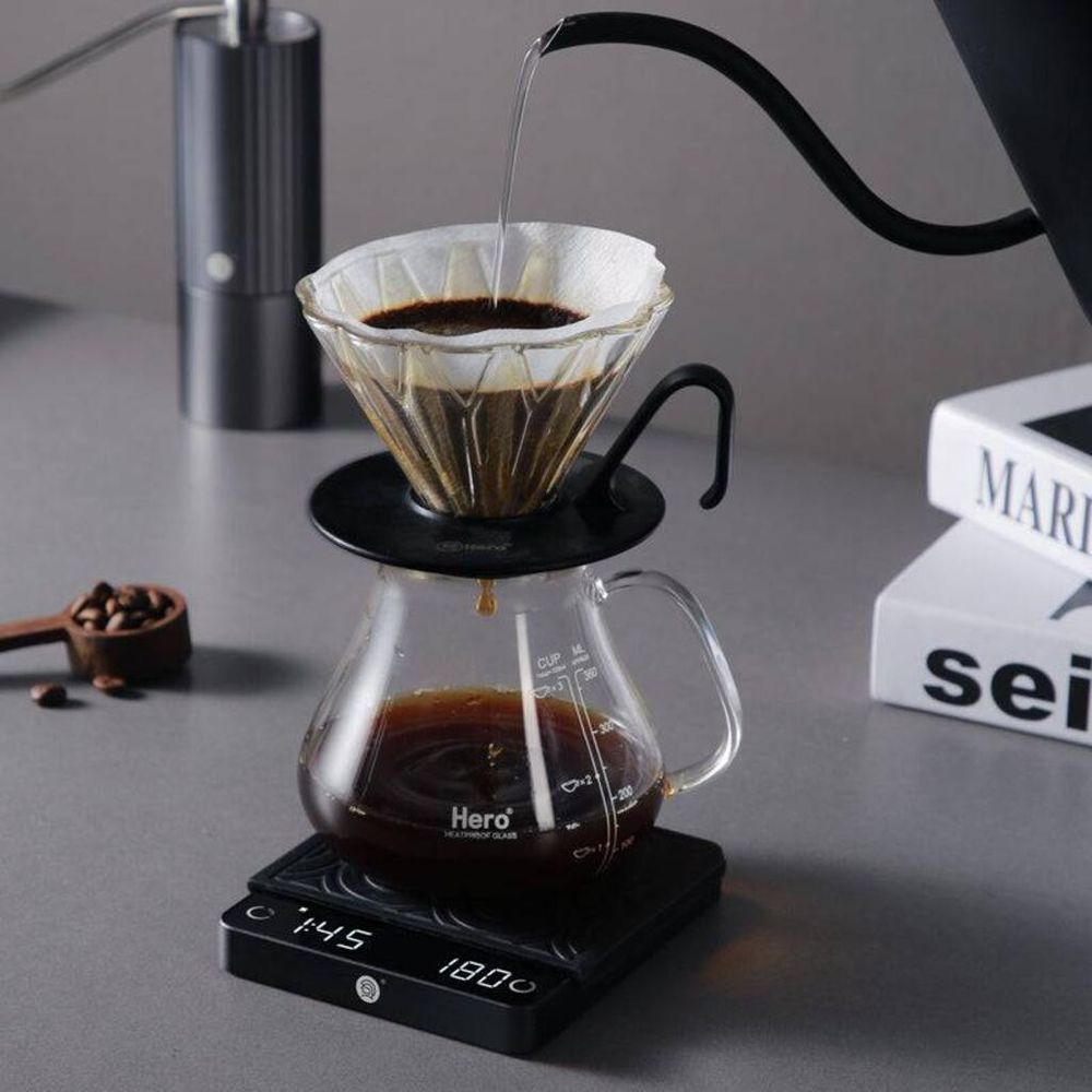 Весы кофейные портативные E-SMART SCALE (ESPRESSO) белые 0,3-2000гр батарея 1200mAH ZeroHero