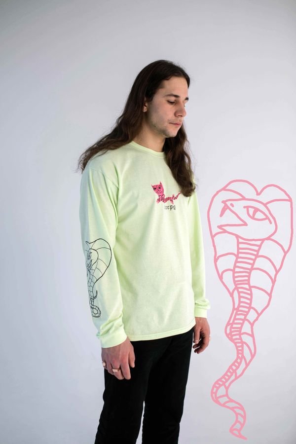 Лонгслив Змеекот Салатовый - фото 3