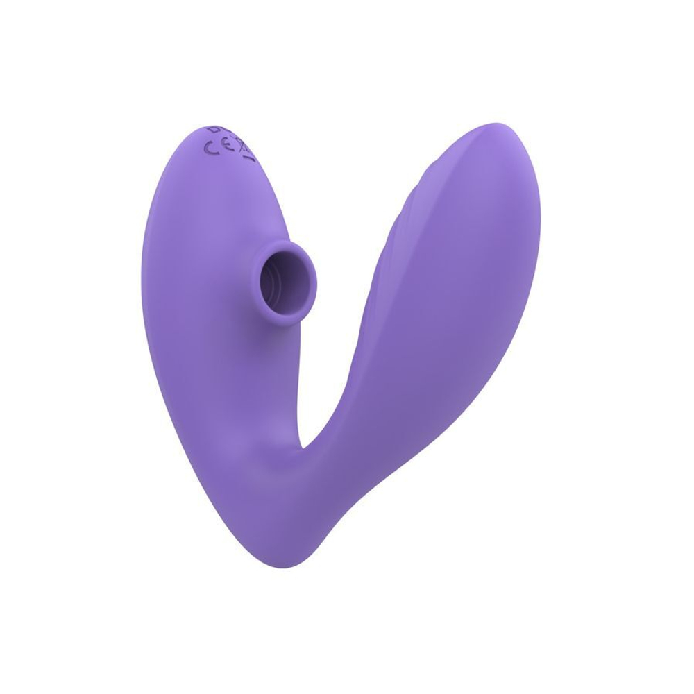 Вибратор со стимулятором клитора ROMP Reverb, 14 см, Pleasure Air