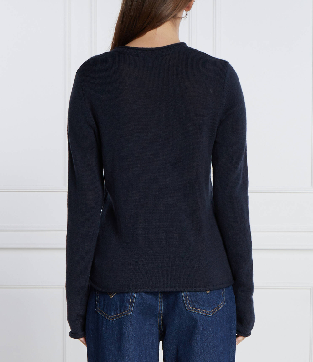 Хлопковый свитер soft c-nk Tommy Hilfiger - темно-синий(WW0WW40264)