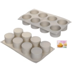 Форма силиконовая «Шарлотта» Круги 8секций 29*17*4,5см