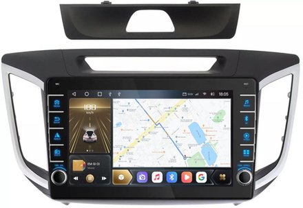 Магнитола для Hyundai Creta 2016-2021 - Carmedia OL-1701 (крутилки) QLed, Android 10, ТОП процессор, CarPlay, SIM-слот