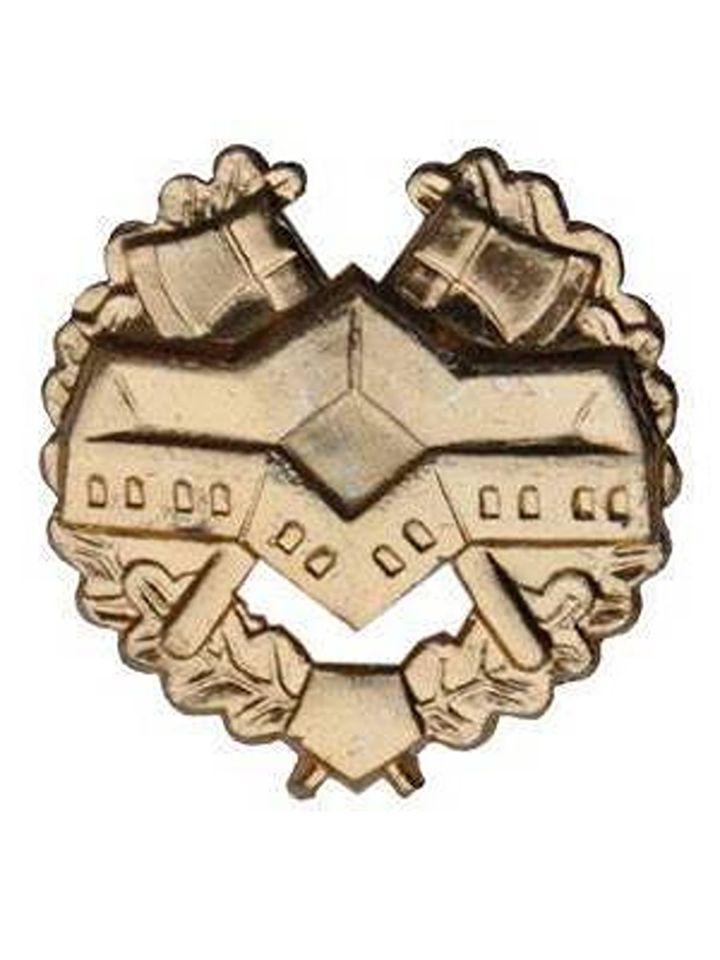 Эмблема петличная Спецстрой металл золото