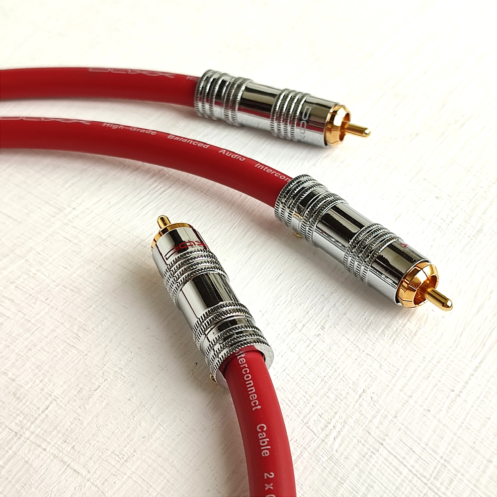 DAXX Y89 Аудио кабель-разветвитель 2RCA-1RCA с посеребренными жилами 2x0.75mm2 уровня High Grade, D=9mm