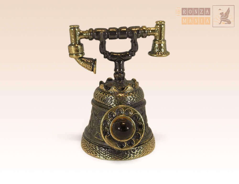 колокольчик Телефон с янтарем