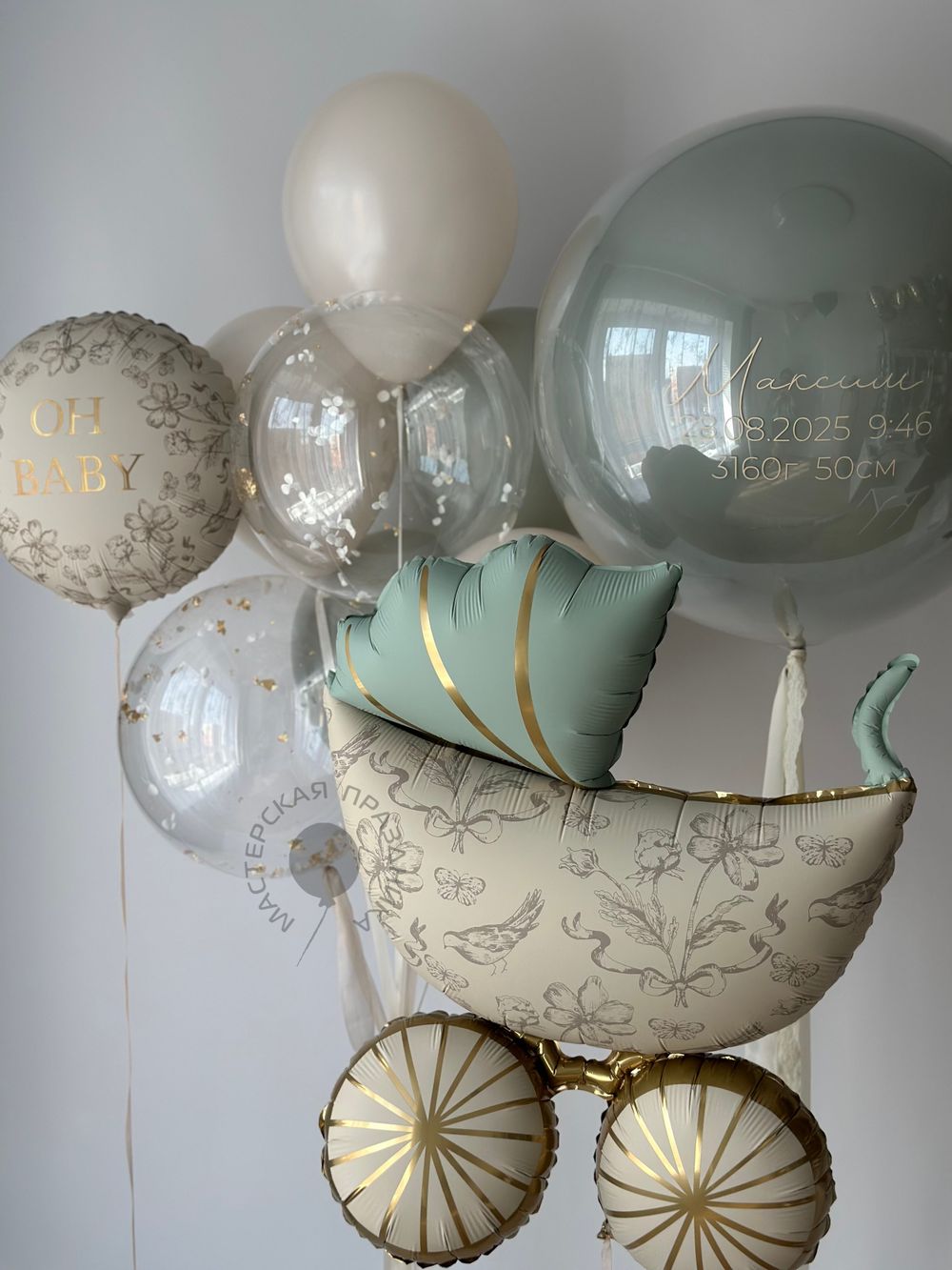Воздушные шары на выписку №8806  Изображение2