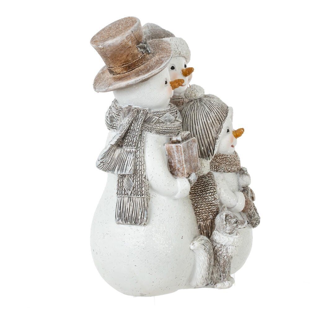 GAEM Фигурка декоративная "Снеговики", L14,5 W9,5 H16,5 см