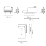 1 местный модуль левый ENZA HOME DAKAR EH72436