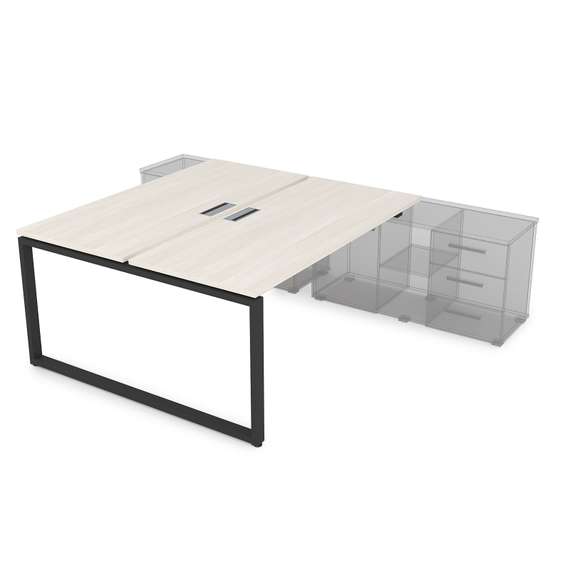 СПБ-О.974 Стол системы БЕНЧ, на 2 рабочих места, для крепления на тумбу (1600*1435*750)