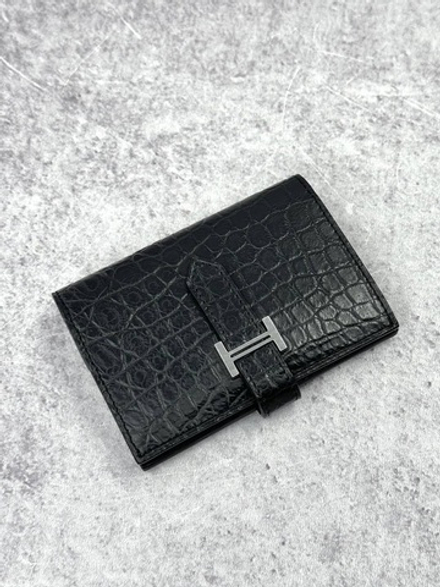 Картхолдер Hermes из кожи крокодила