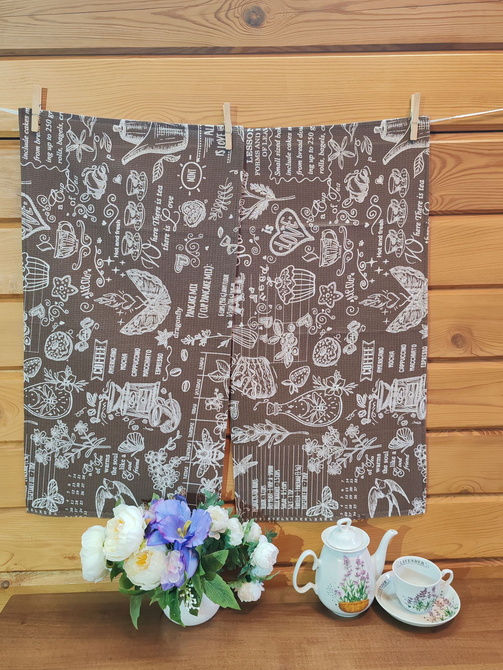 Полотенце кухонное, 2 шт, 37х75, вафельное