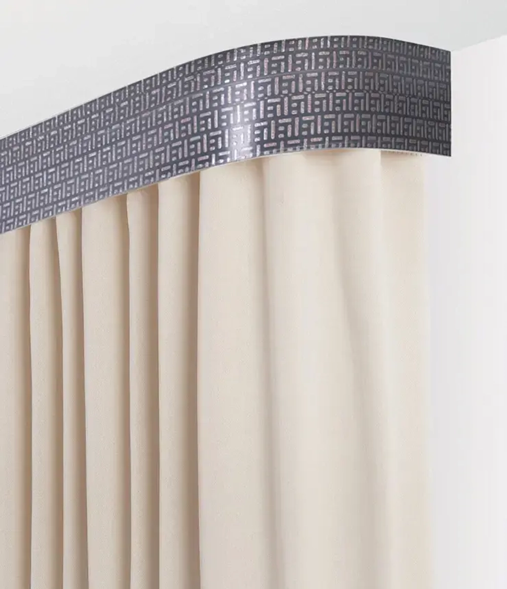 Пластиковый карниз с тиснением Legrand 2-х рядный Твил 3600 мм