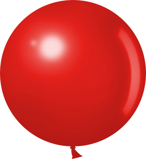 Шар (24''/61 см) Красный, пастель, 1 шт.