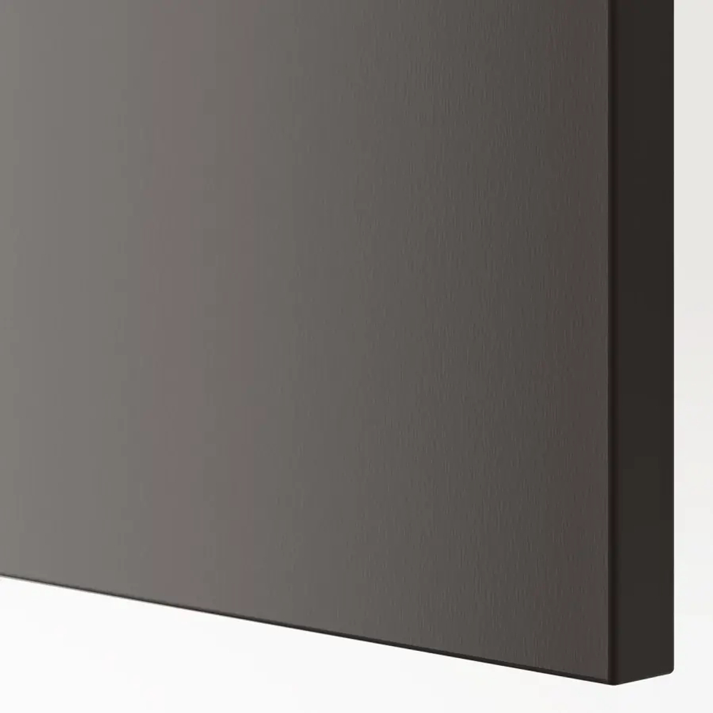 Дверь с петлями - FORSAND IKEA/ФОРСАНД ИКЕА, 195х50 см,  серый